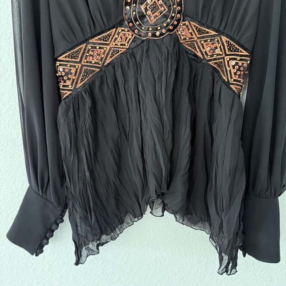 Paula Richi- Long Sleeve Chiffon Style Top - 38 - Picture 5 of 9